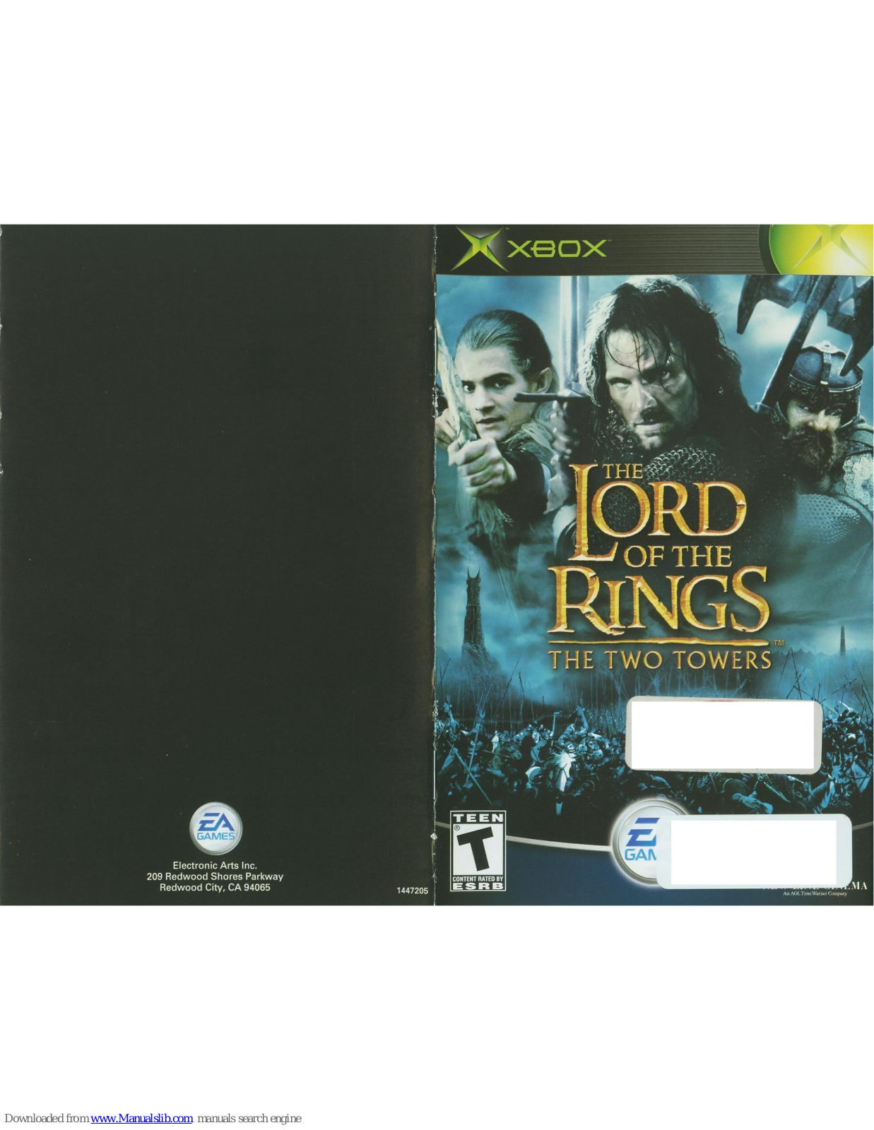 Electronic Arts THE LORD OF THE RINGS-THE TWO TOWERS User Manual