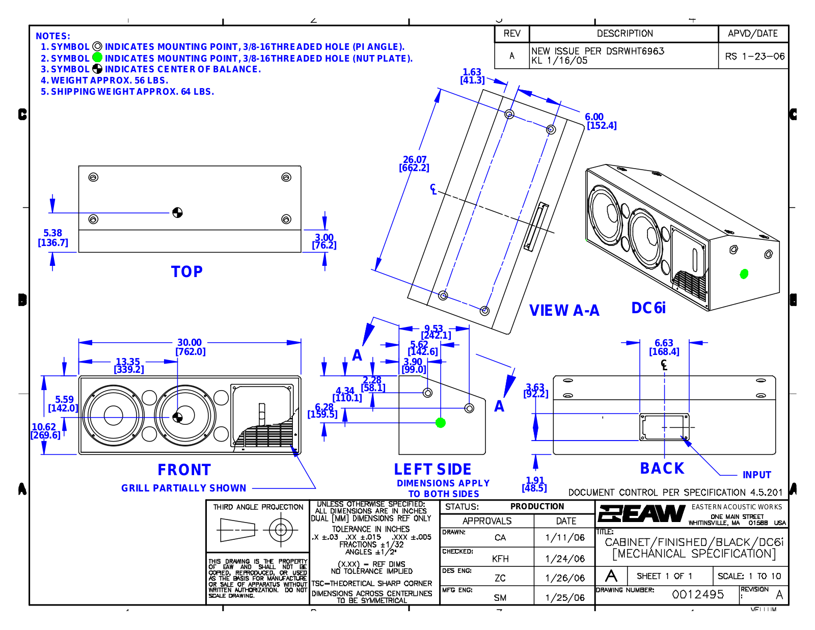 EAW DC6i 2D User Manual