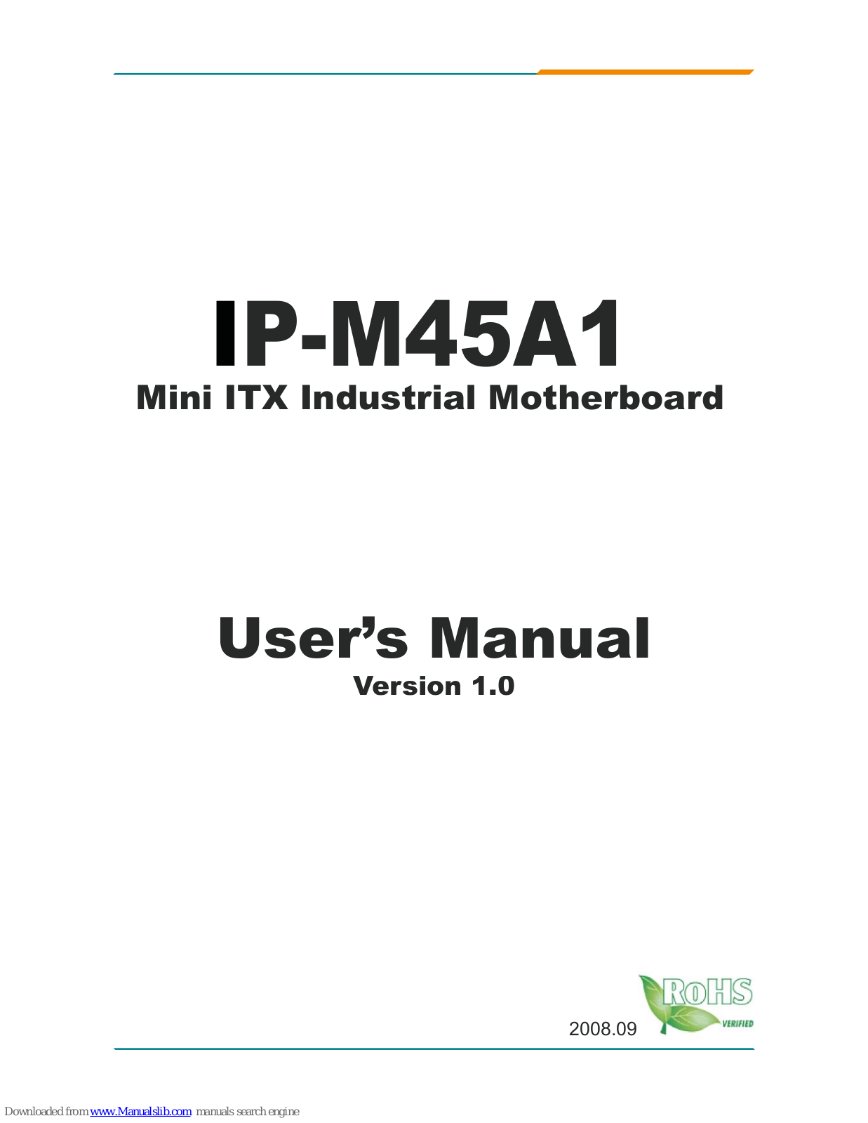 IPOXUSA IP-M45A1 User Manual