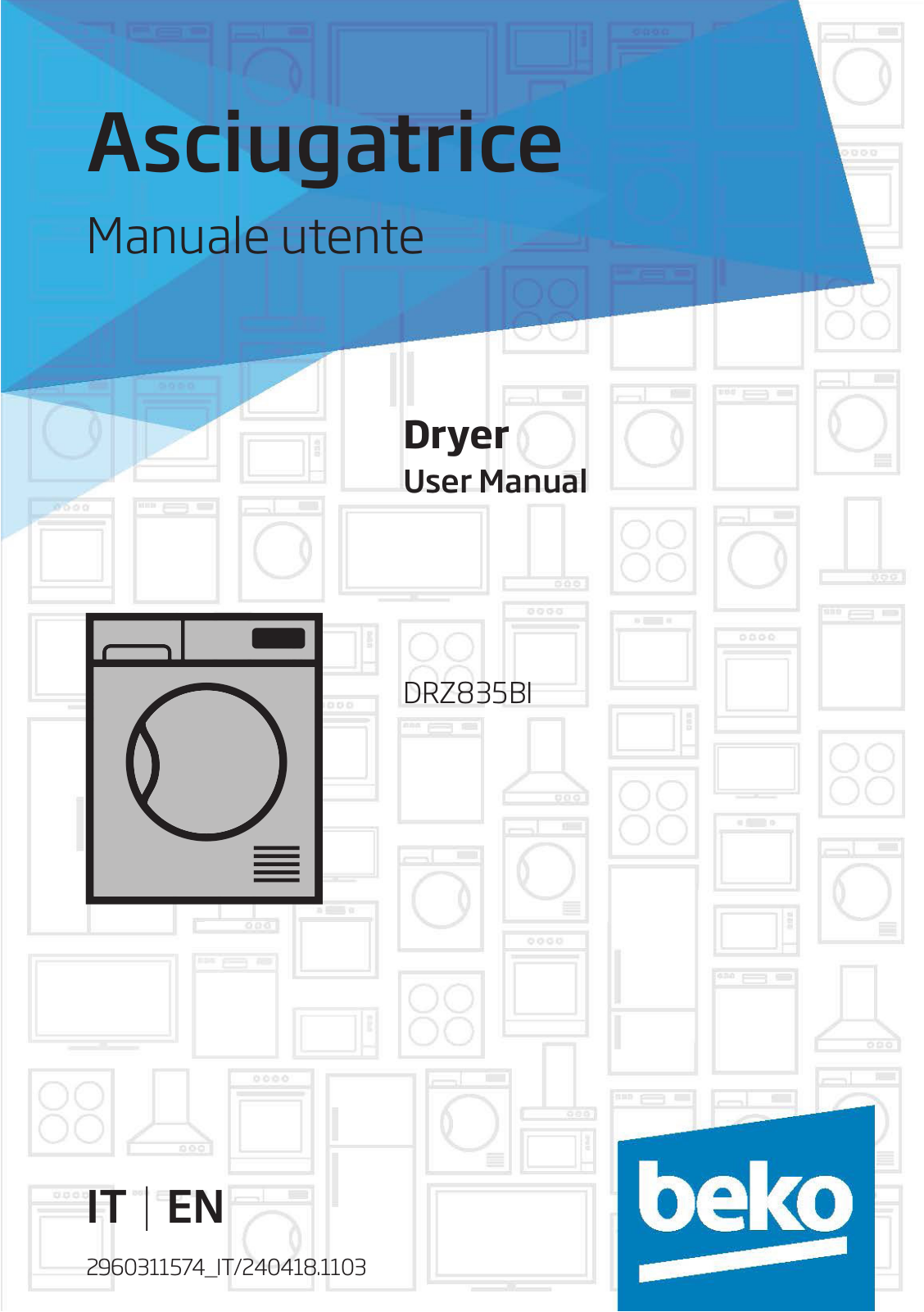 Beko DRZ835BI User manual