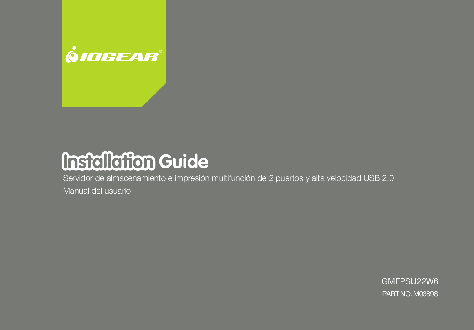 Iogear GMFPSU22W6 User Manual