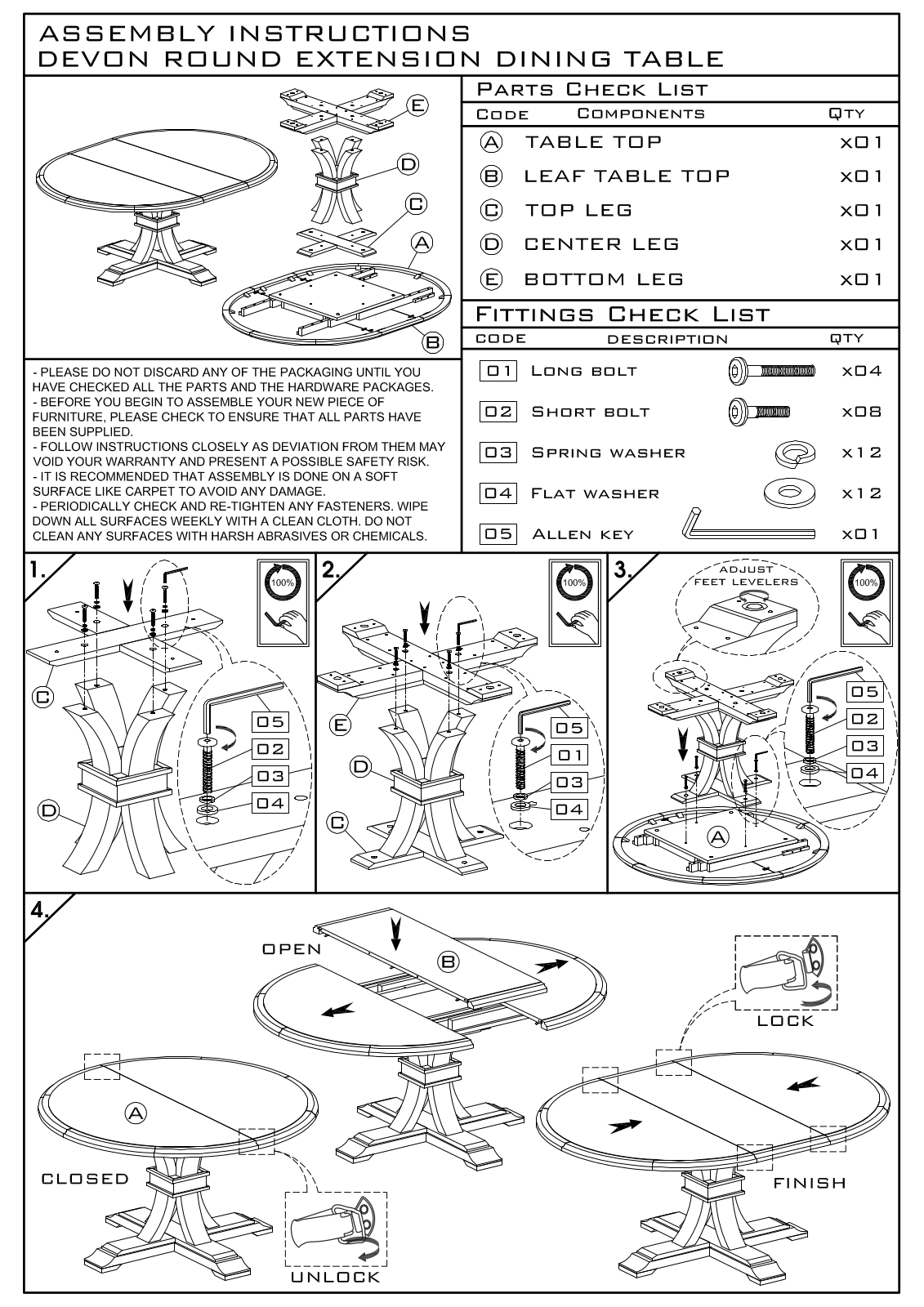 Essentials for Living 6070DT, 6070NG Assembly Guide