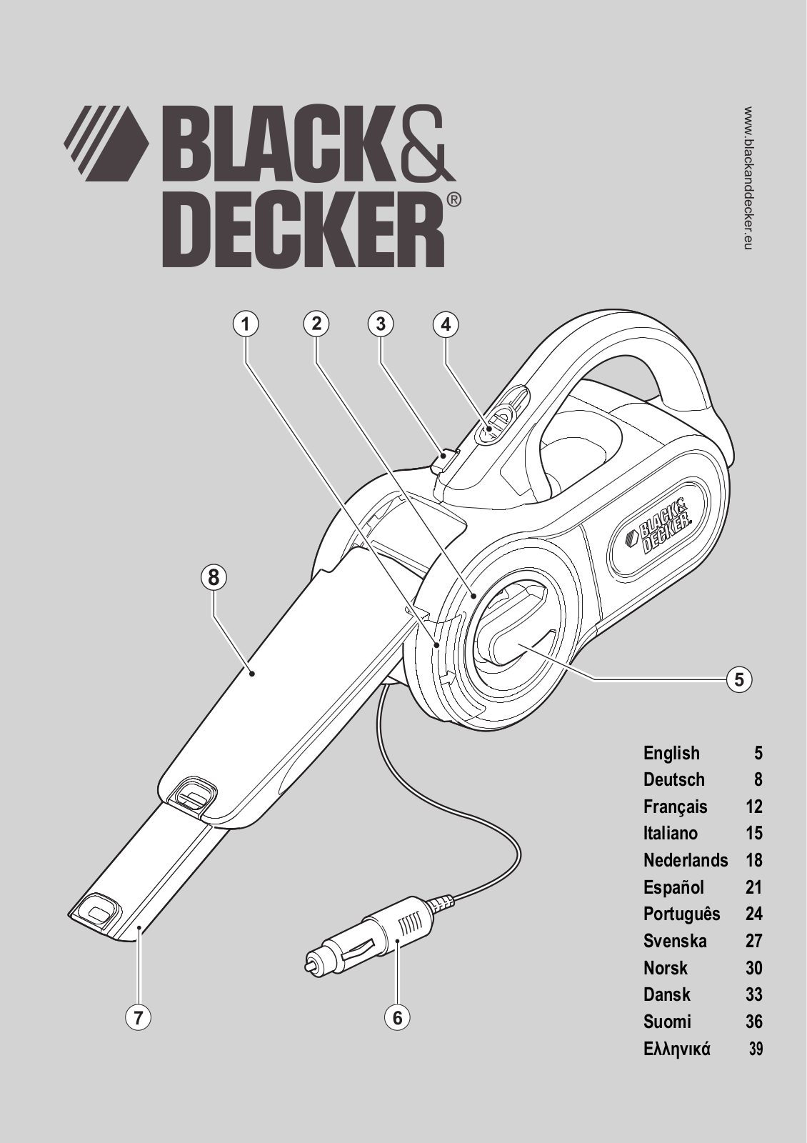 BLACK & DECKER PAV1205 User Manual