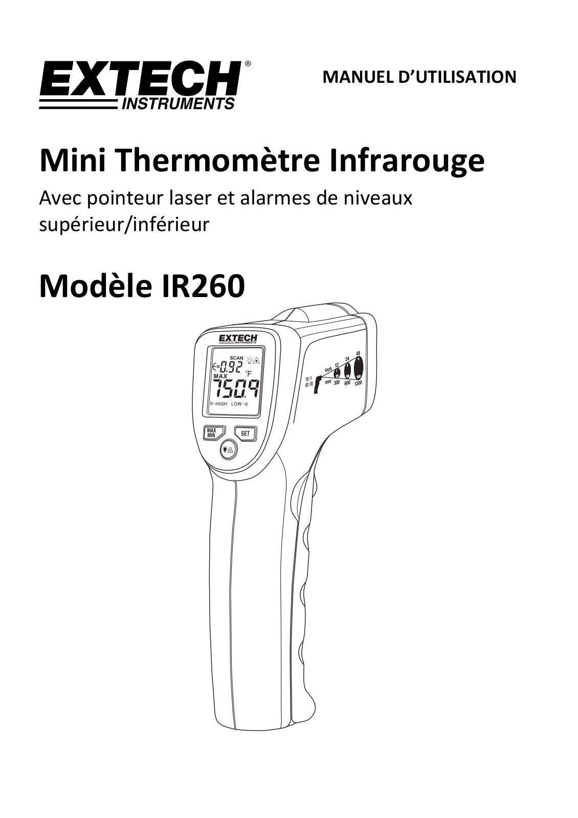 Extech IR260 User Manual