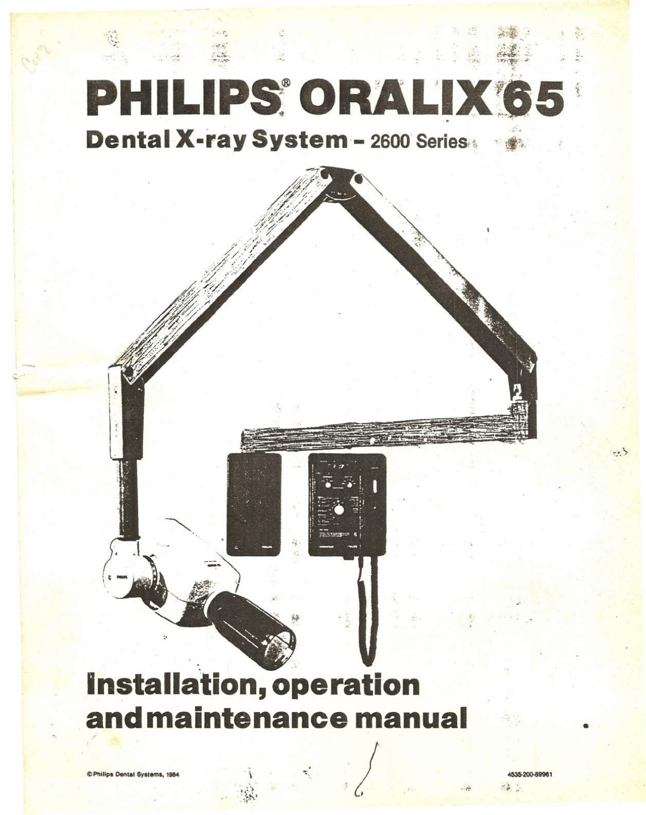 Philips Oralix 65S Installation and service manual