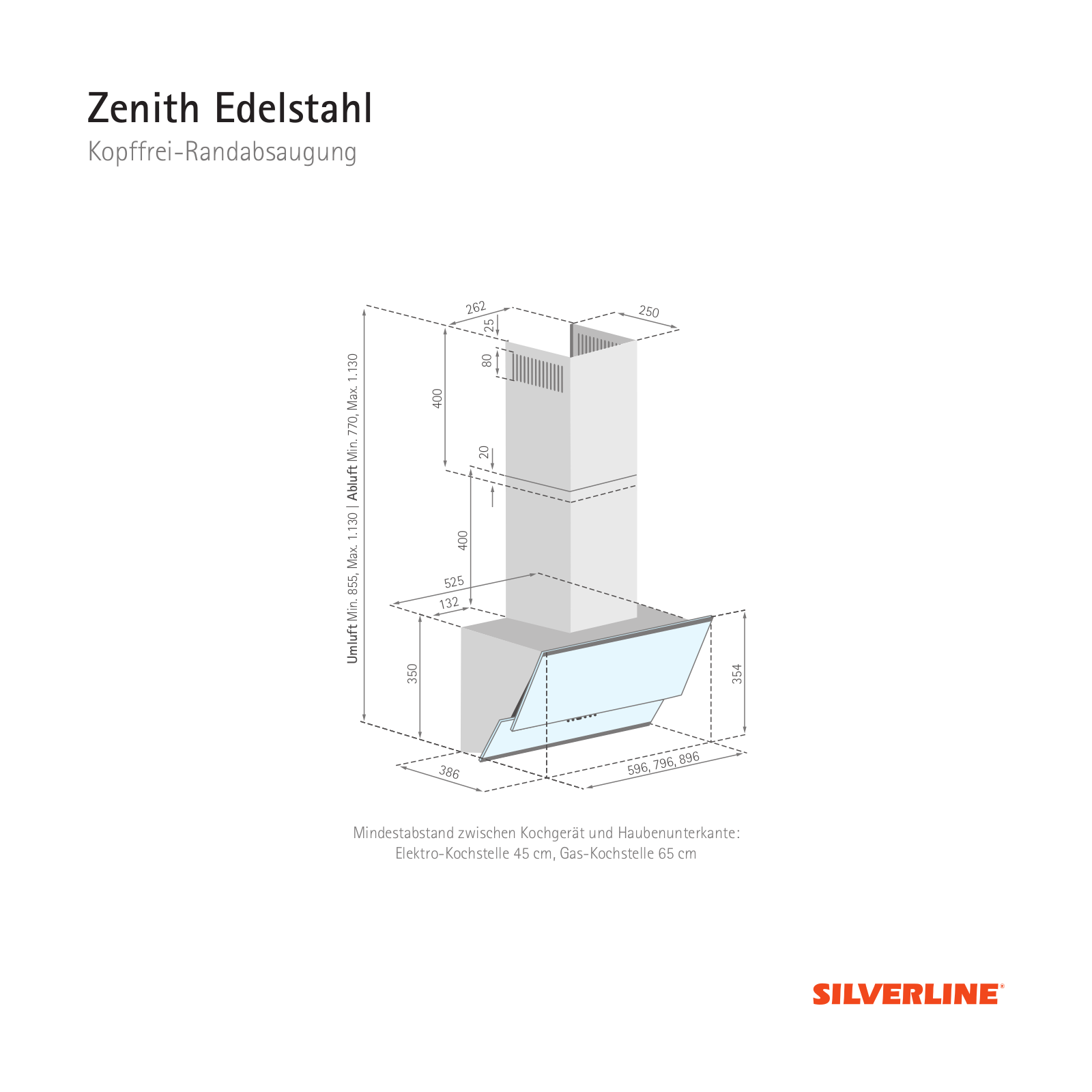 Silverline ZEW 600 SE Dimensional drawing