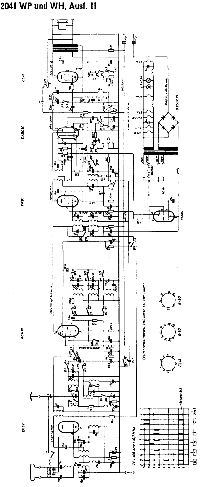 Grundig 2041-W Schematic