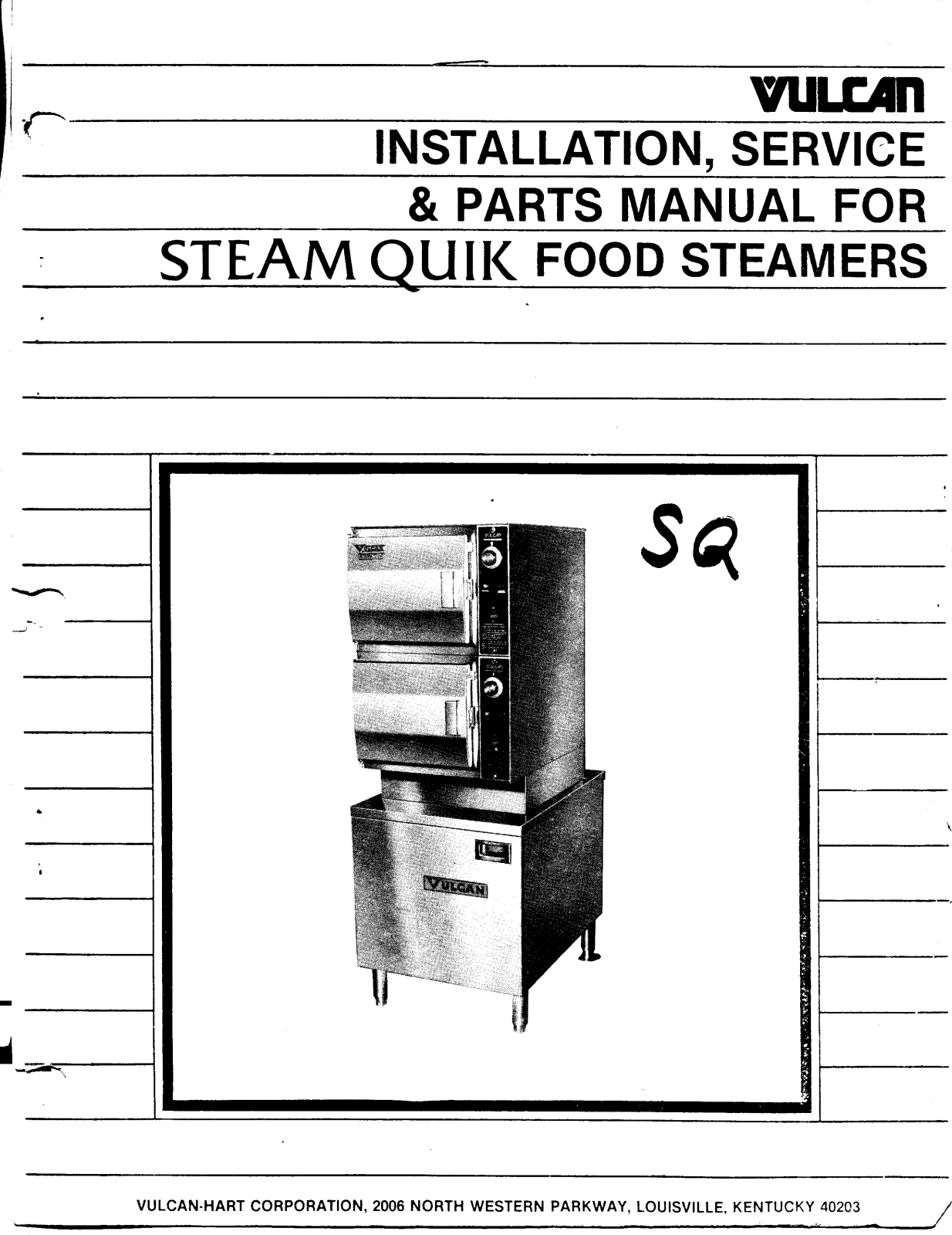 Vulcan SQ-24-1 Service Manual