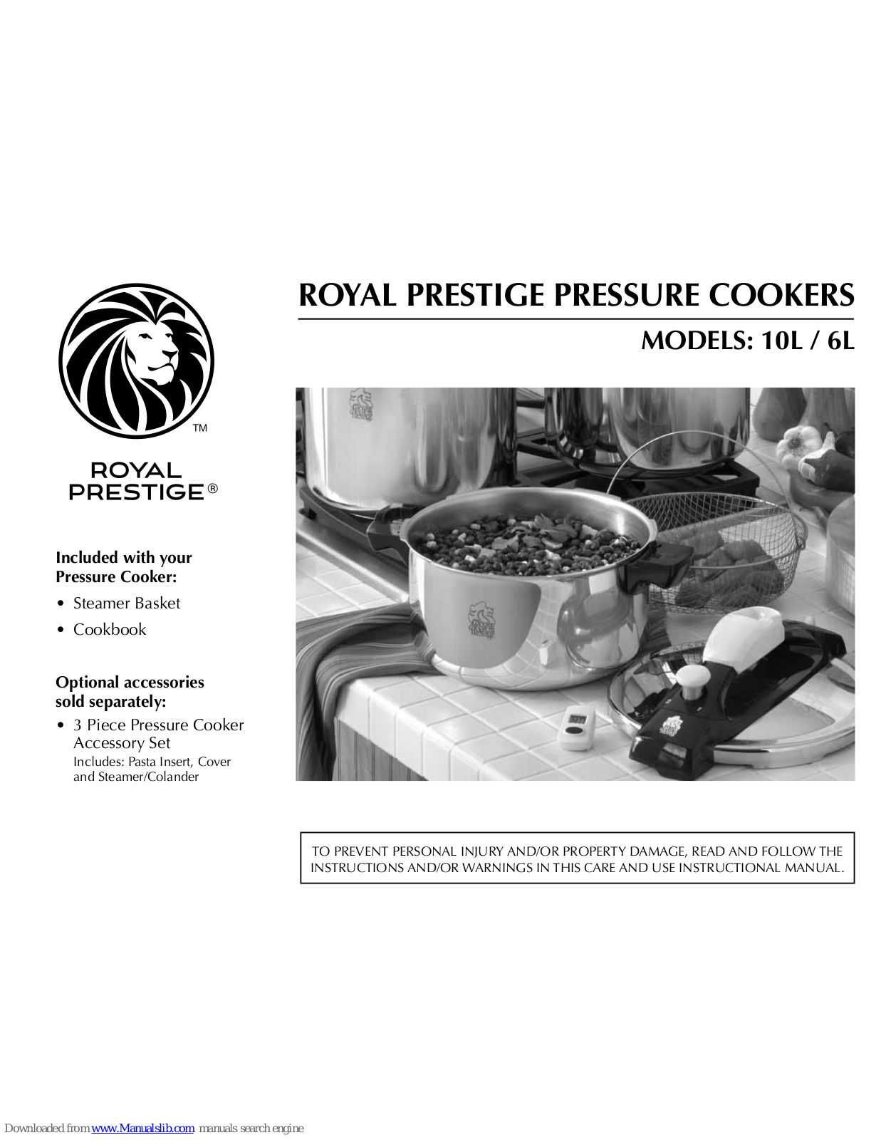 Royal Prestige 10L, 6L User Instructions