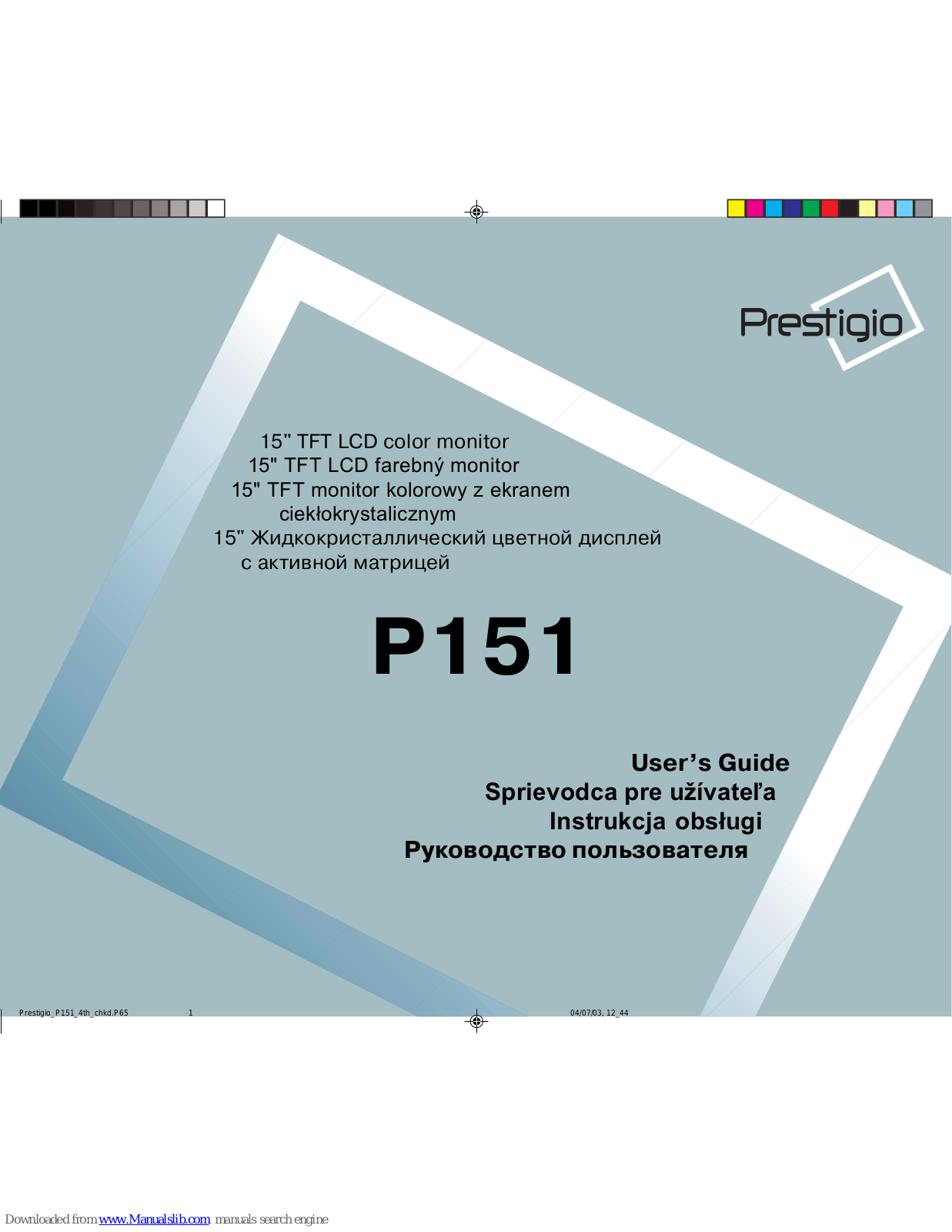 Prestigio P151 User Manual