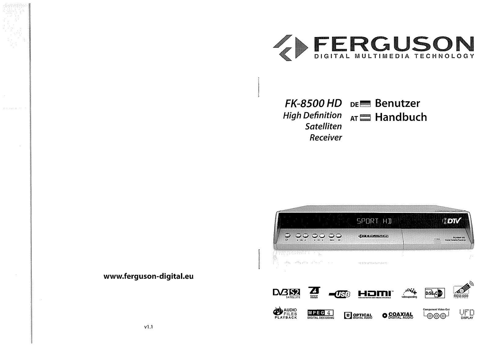 Ferguson FK-8500 HD User guide