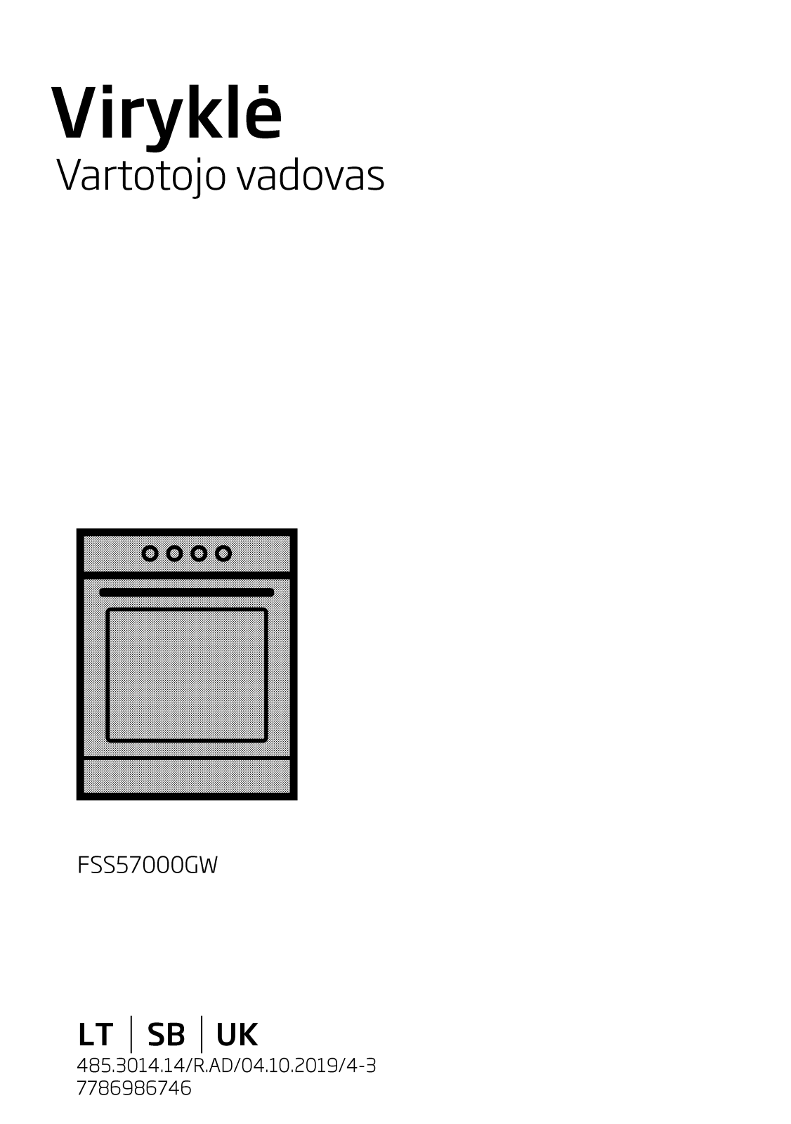 Beko FSS57000GW User manual