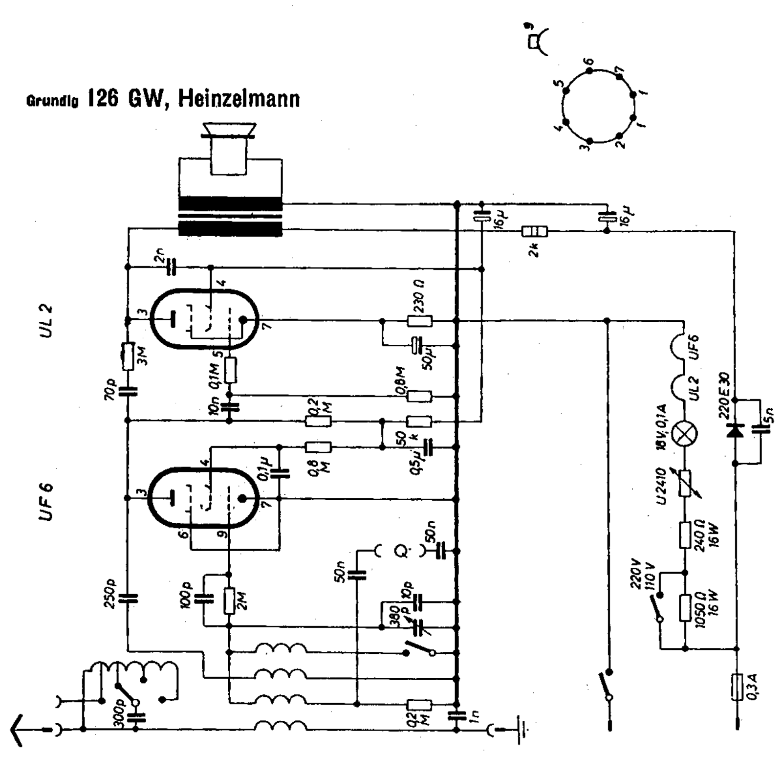 Grundig 126-GW Schematic