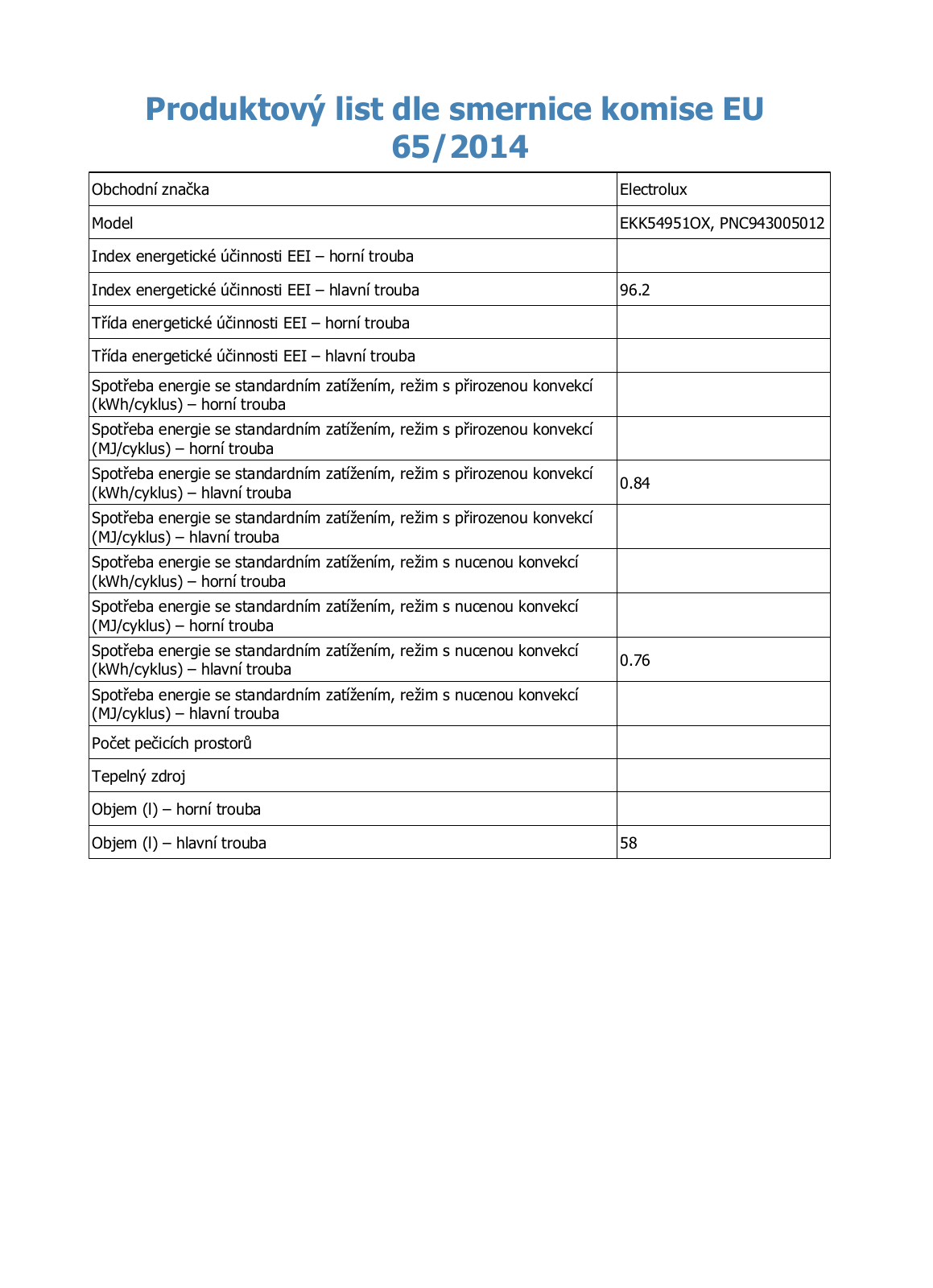 Electrolux EKK54951OX User Manual