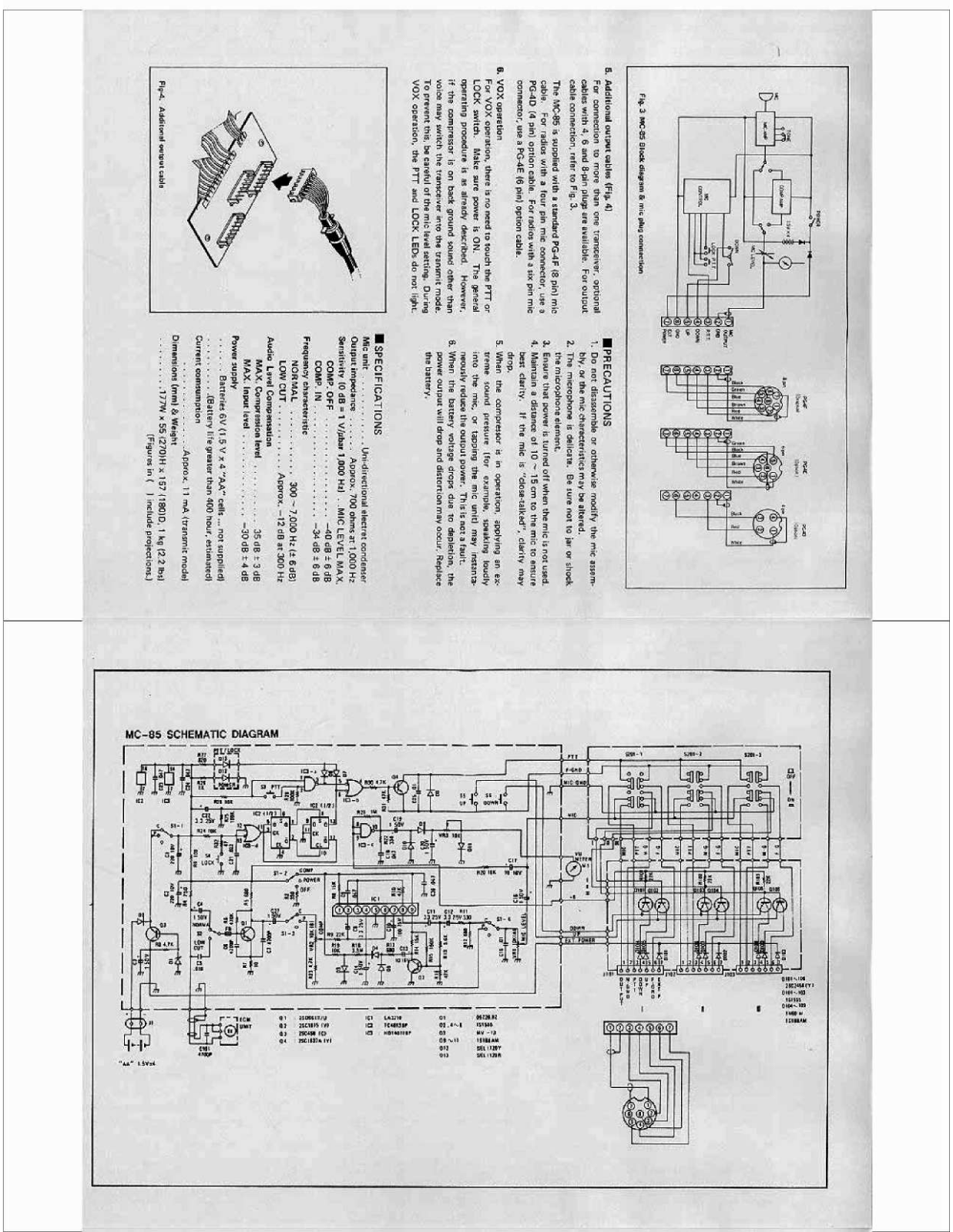 Kenwood mc-85 User Manual