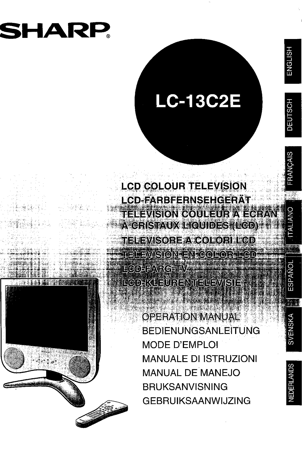 Sharp LC-13C2E User Manual