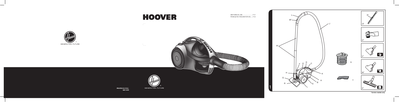 Hoover TSBE 1401 User Manual