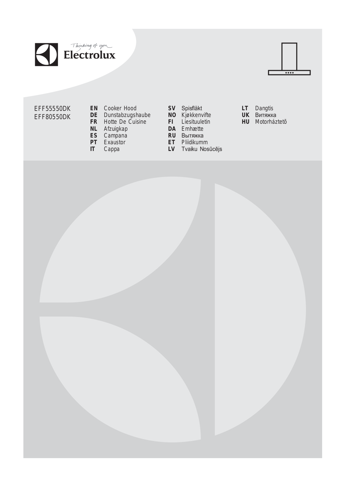 Electrolux EFF80550DK User Manual