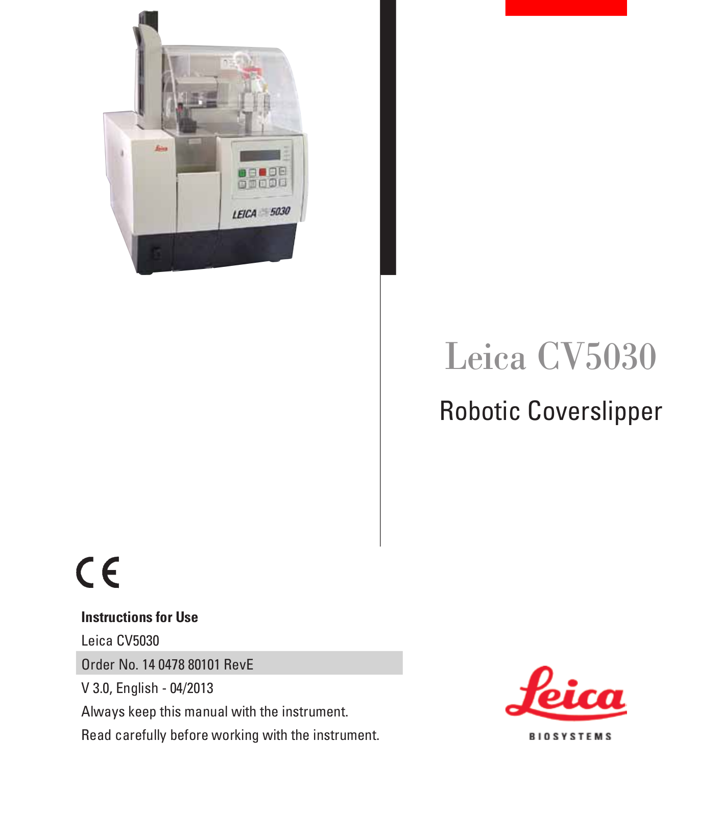 Leica CV5030 User Manual