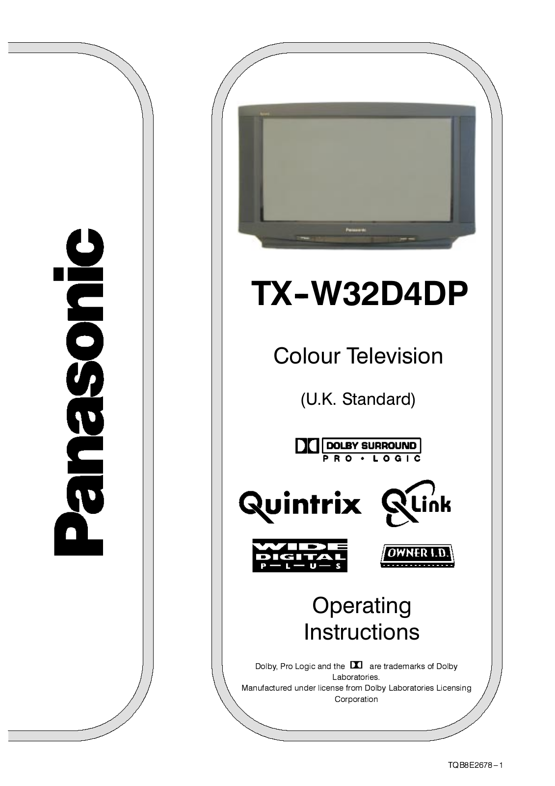 Panasonic TX-W32D4DP User Manual