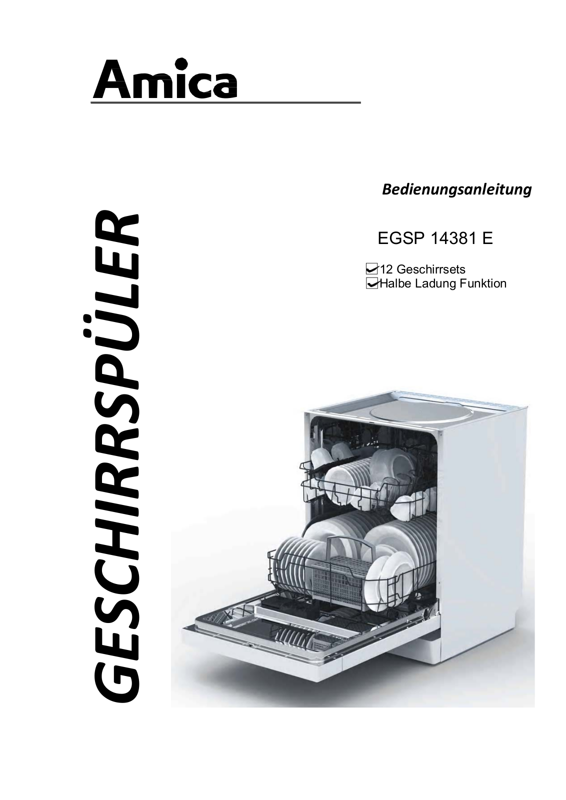 Amica EGSP 14381 E User Manual