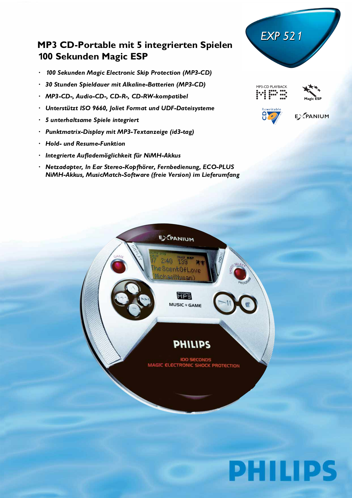 Philips EXP521 User Manual