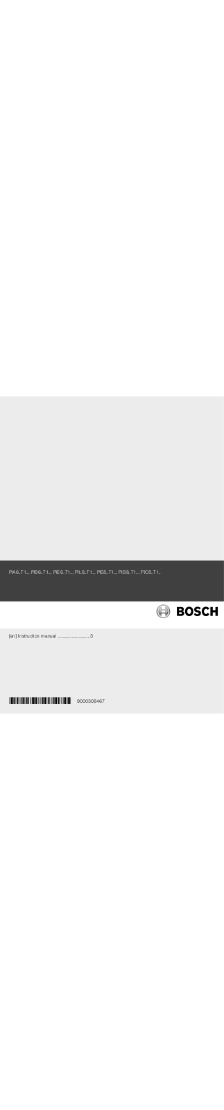 Bosch PIE845T14E, PIL845T14E, PIB679T14E, PIB675T14E, PIE875T14E User Manual