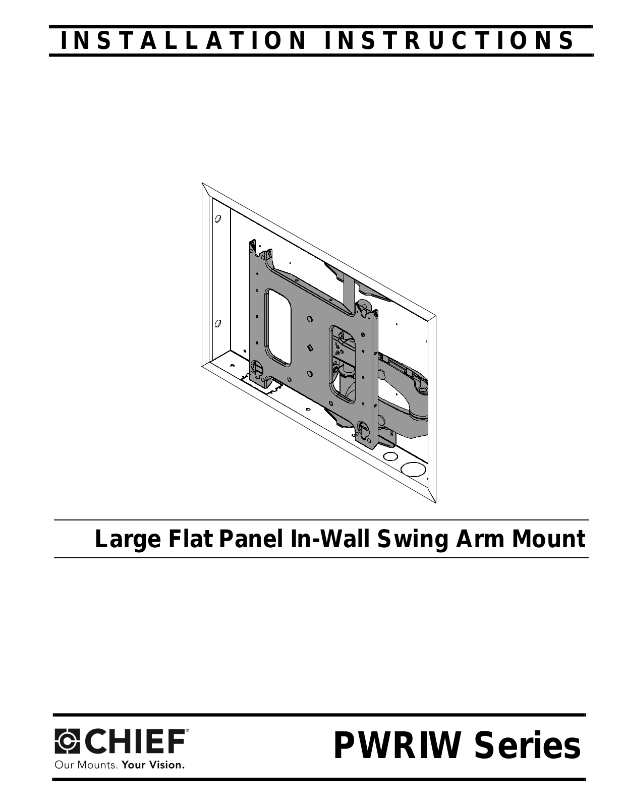 CHIEF PWRIW User Manual