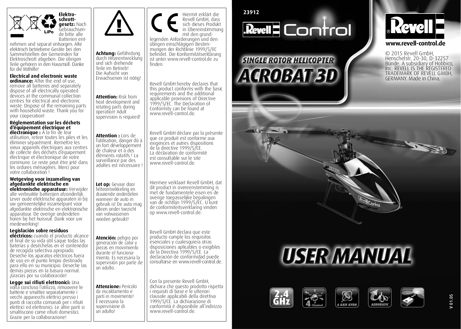 REVELL Control ACROBAT 3D User Manual