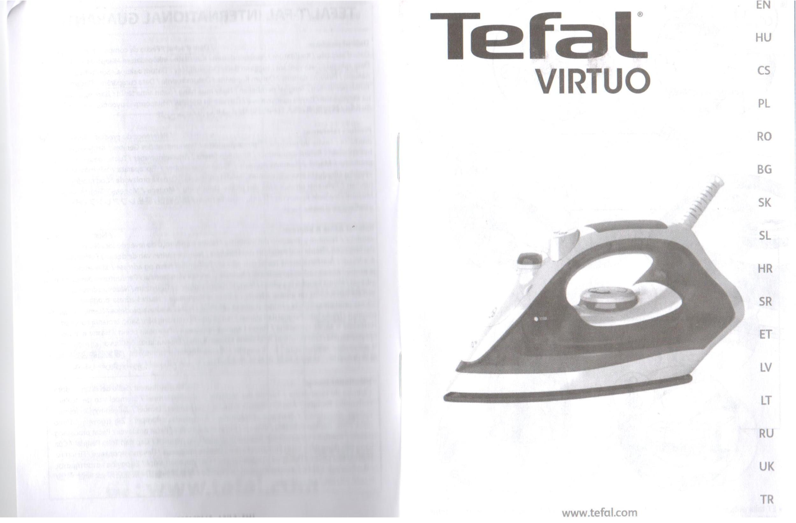 Tefal FV 1325 User Manual