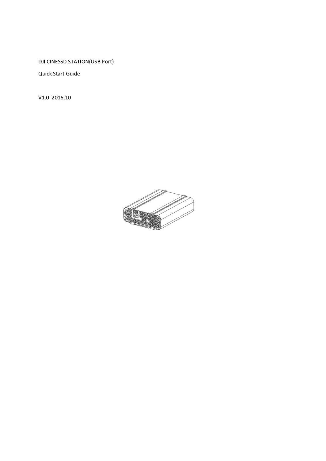 SZ DJI TECHNOLOGY PR05GU31610 Users manual