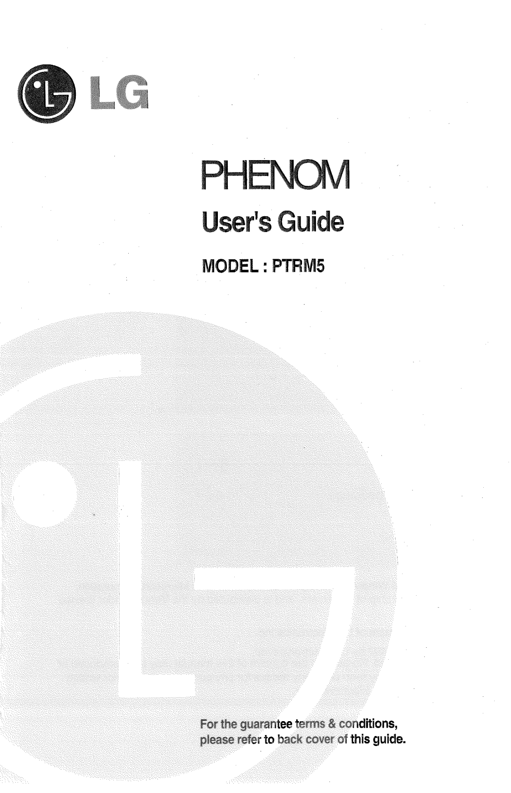 LG PTRM5 User Manual