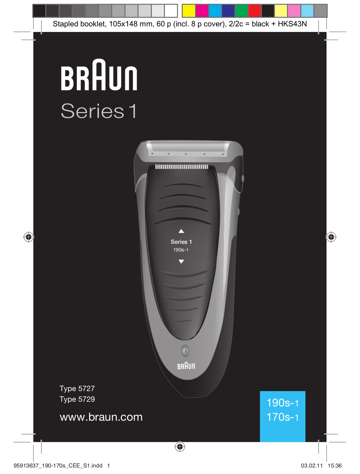 Braun 190s-1, 170s-1 User Manual