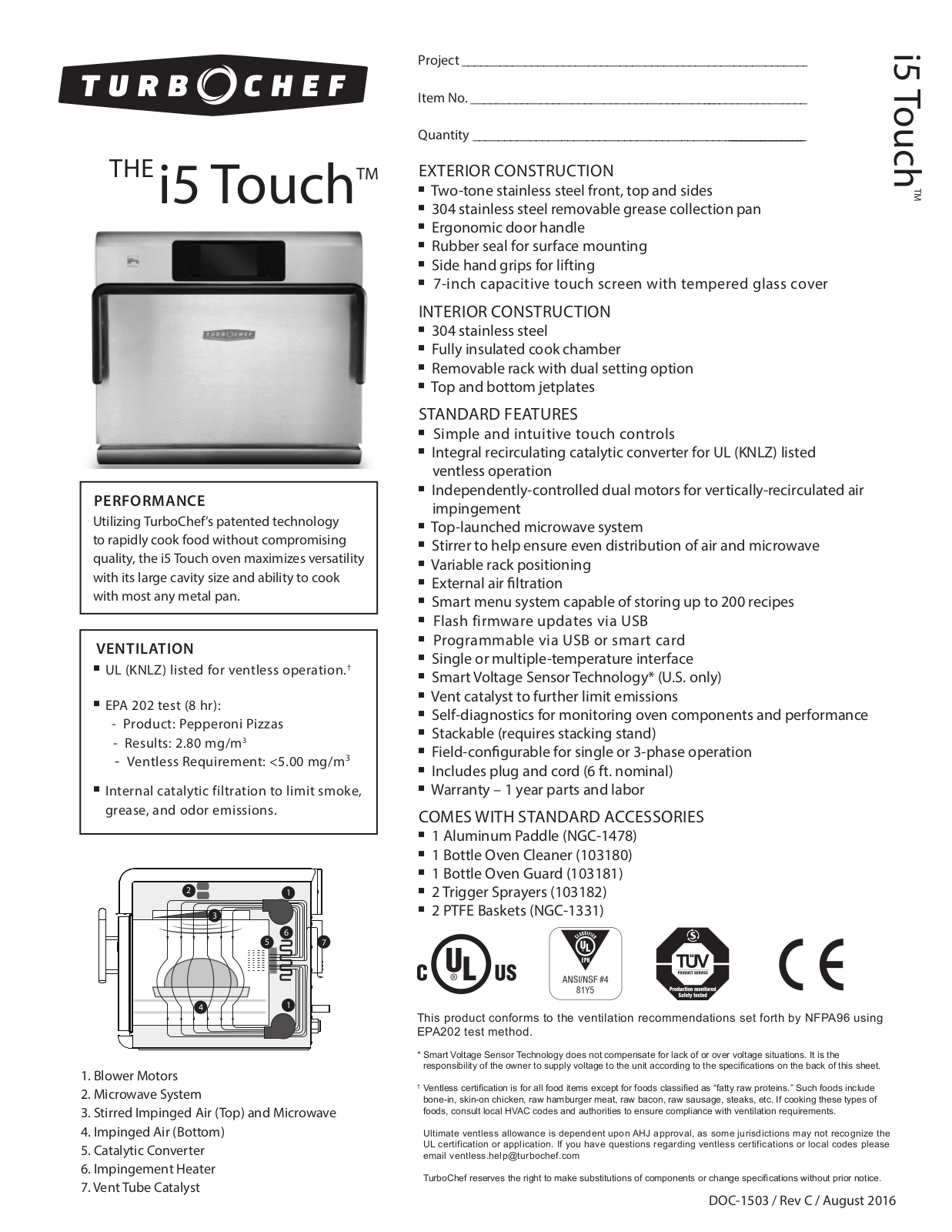 TurboChef i5 User Manual