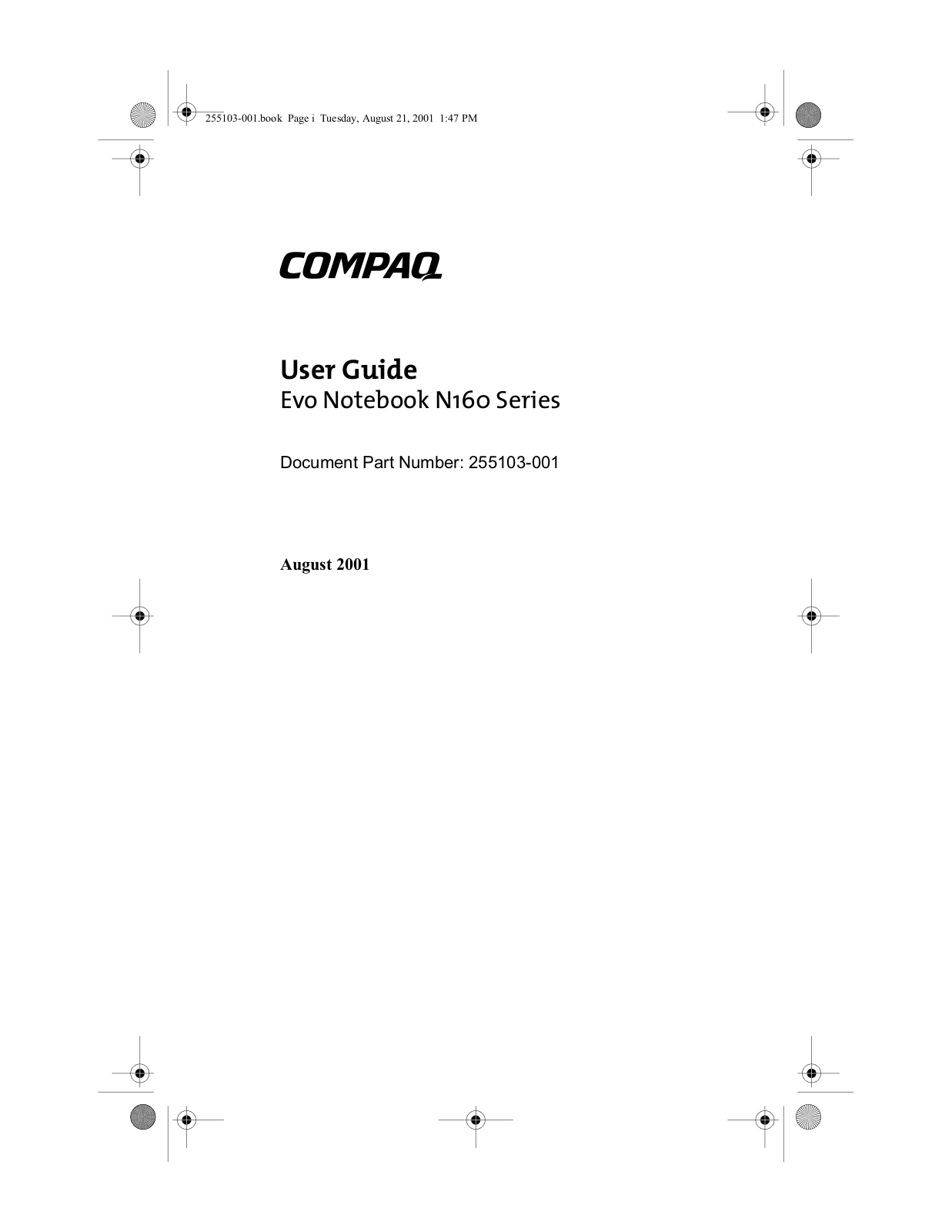 HP Compaq Evo n160 Hardware manual