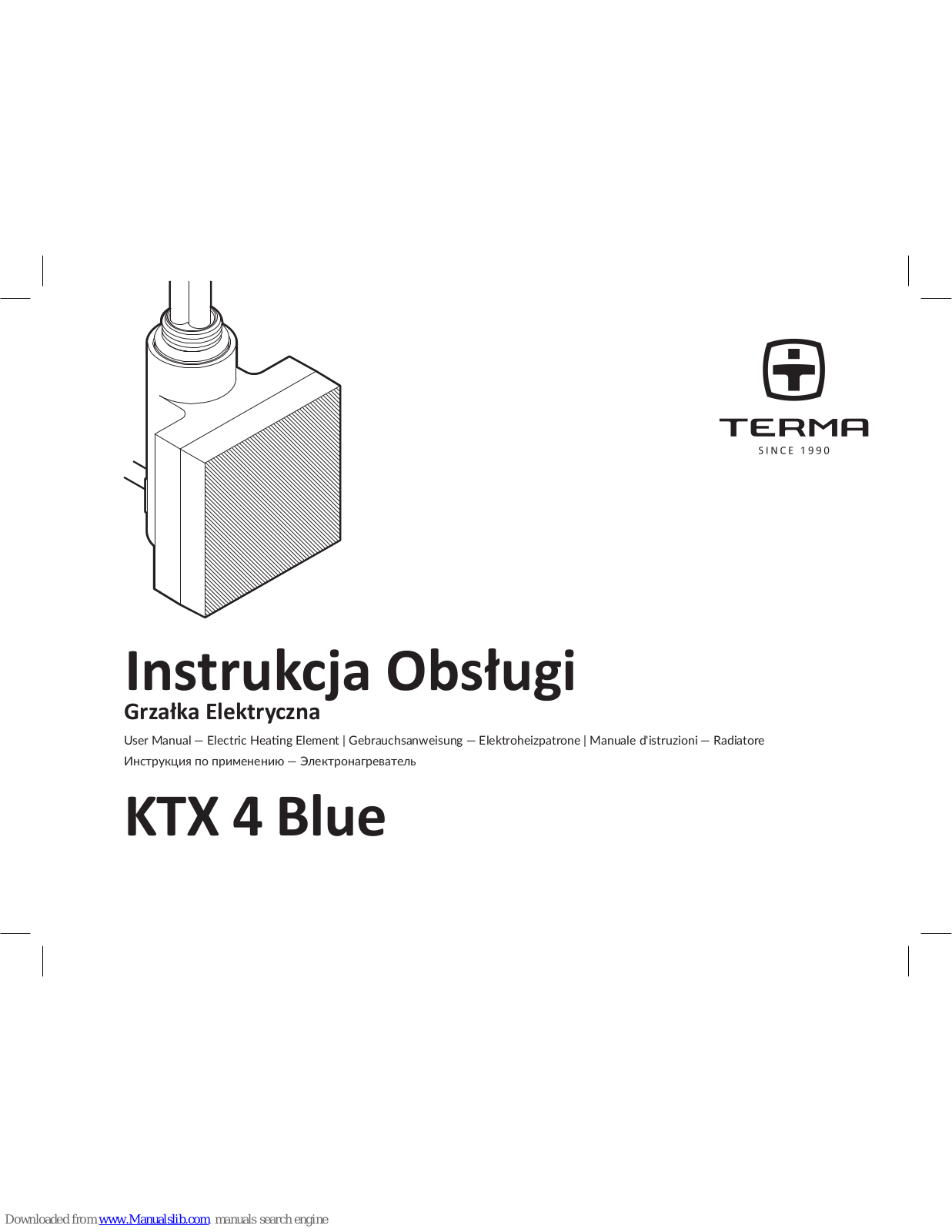 TERMA KTX 4 Blue User Manual