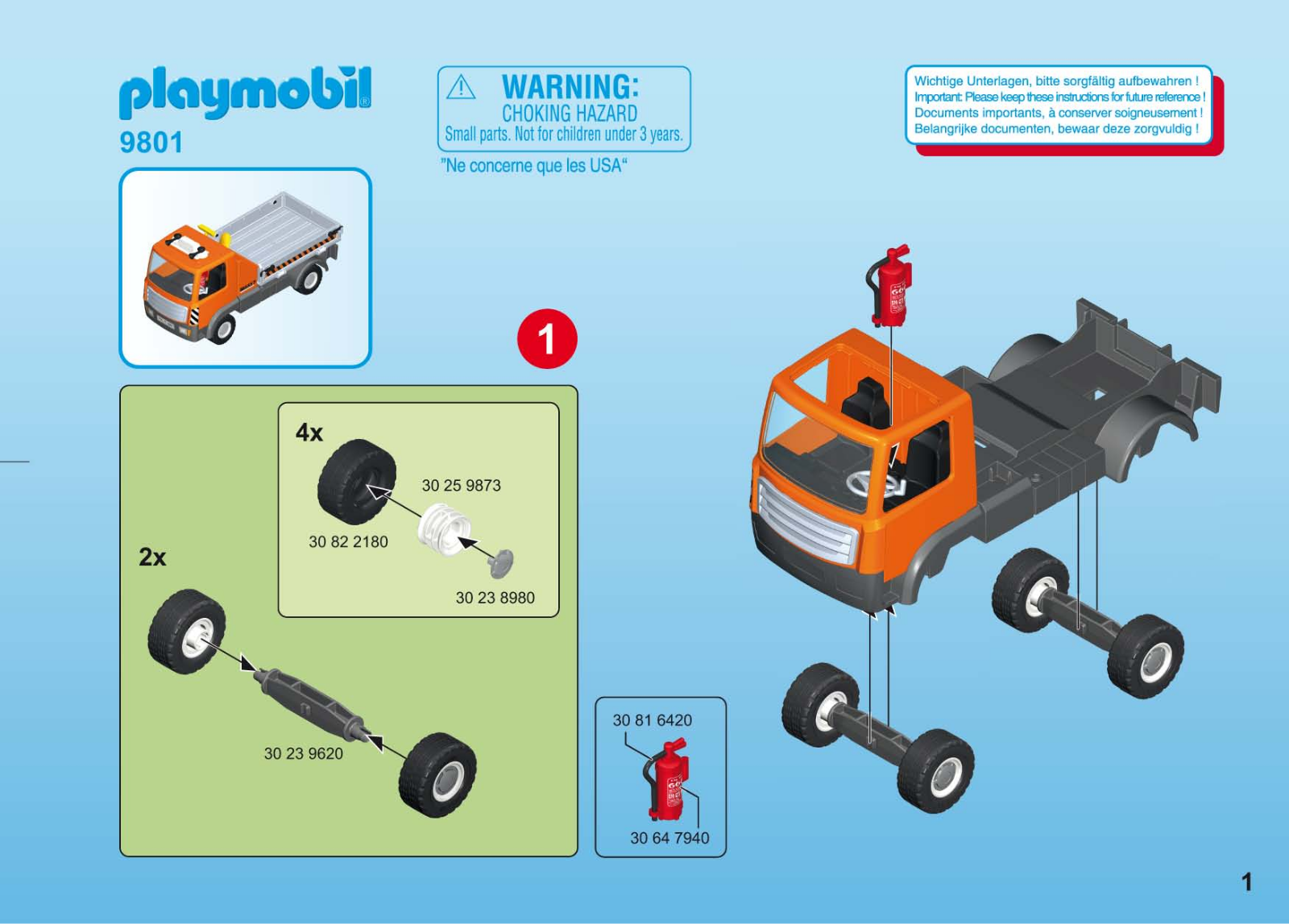 playmobil 9801 Instructions