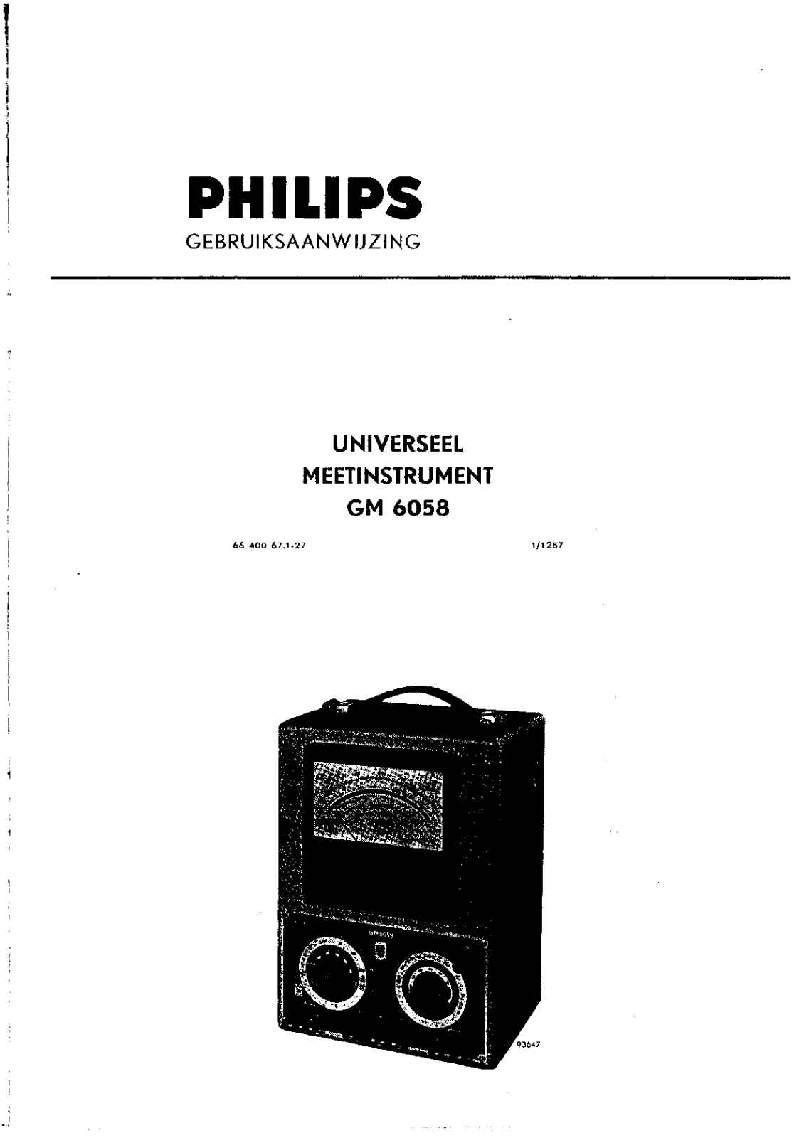 Philips gm6058 schematic