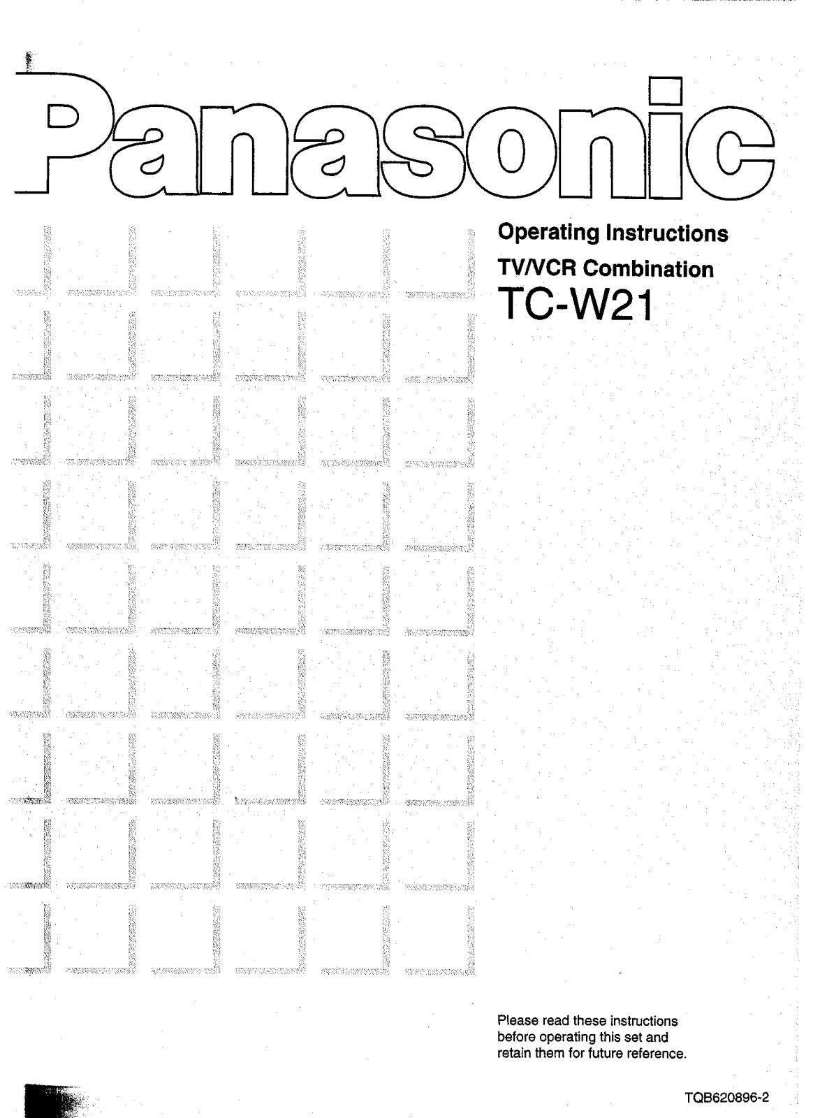 Panasonic TC-W21 User Manual