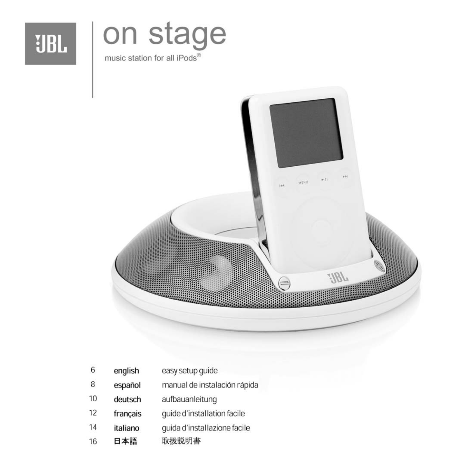 JBL ON STAGE II, ON STAGE II WRF REMOTE User Manual