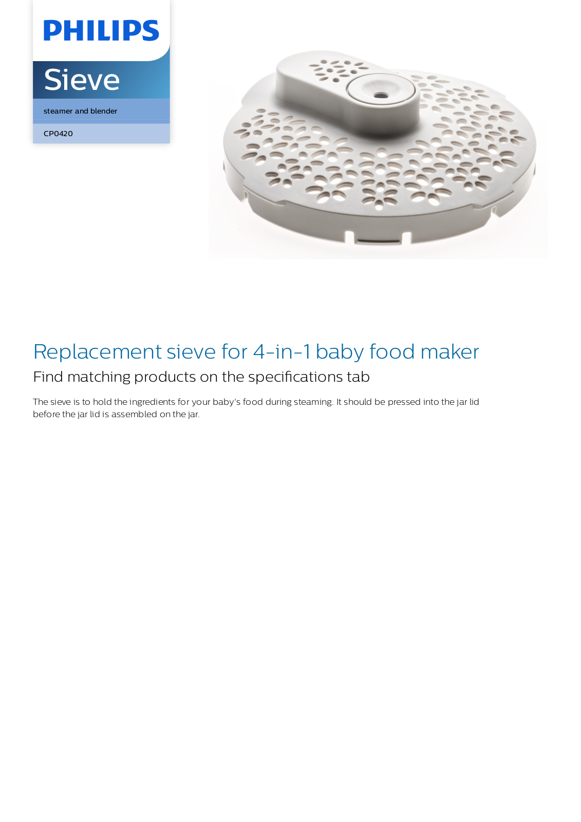 Philips CP0420/01 leaflet - ManualMachine.com