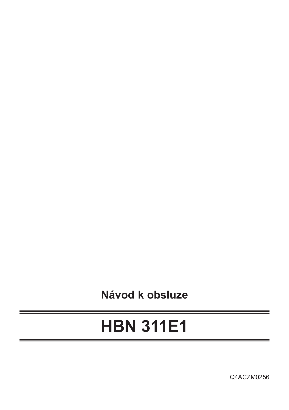 Bosch HBN311E1 User Manual