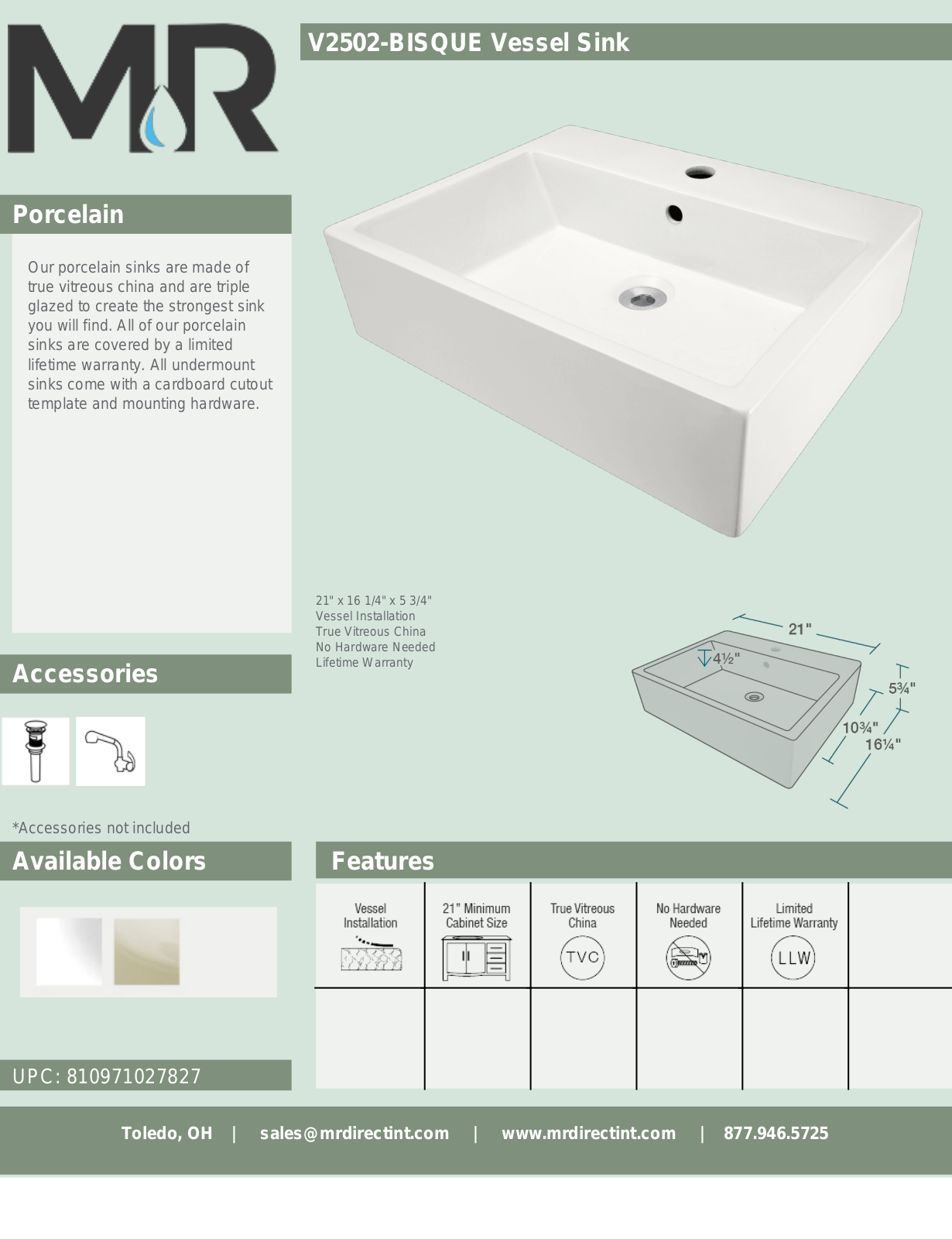 MR Direct MRDR1740 Specifications - ManualMachine.com