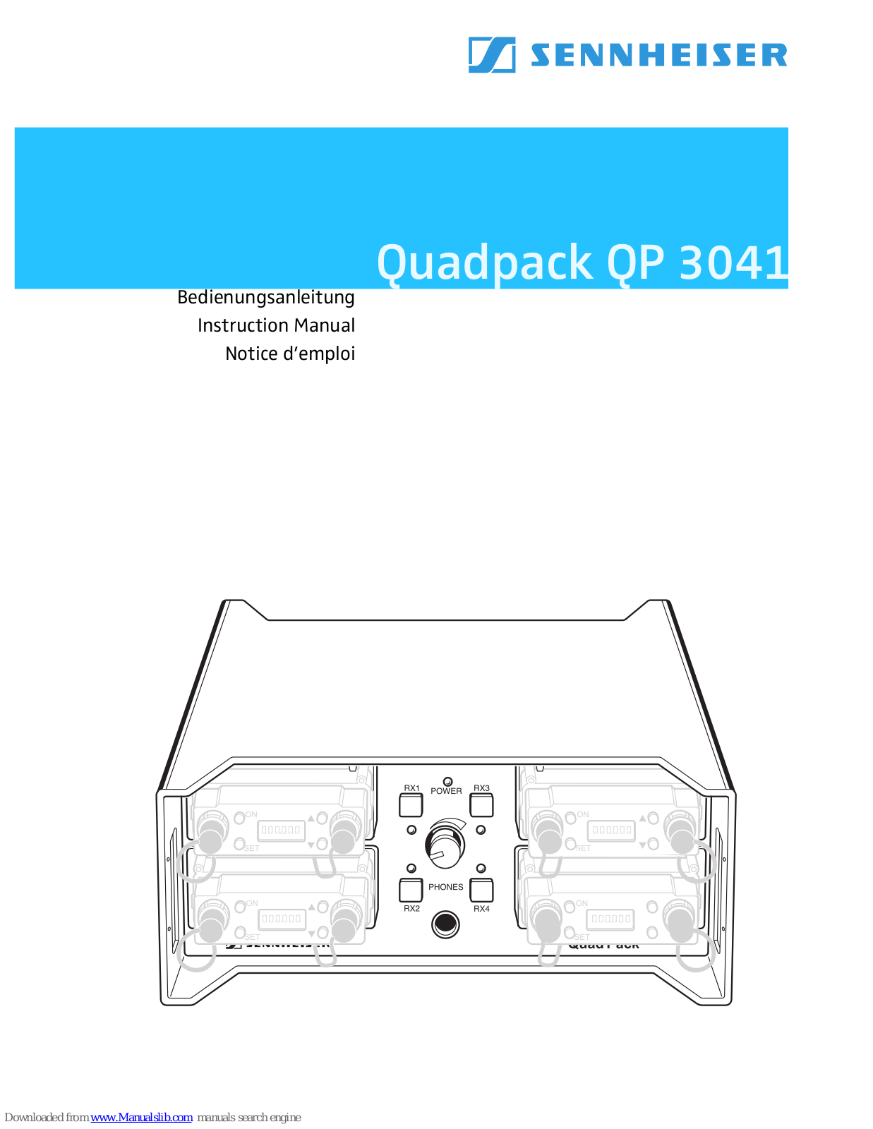 Sennheiser QUADPACK QP 3041 Instruction Manual