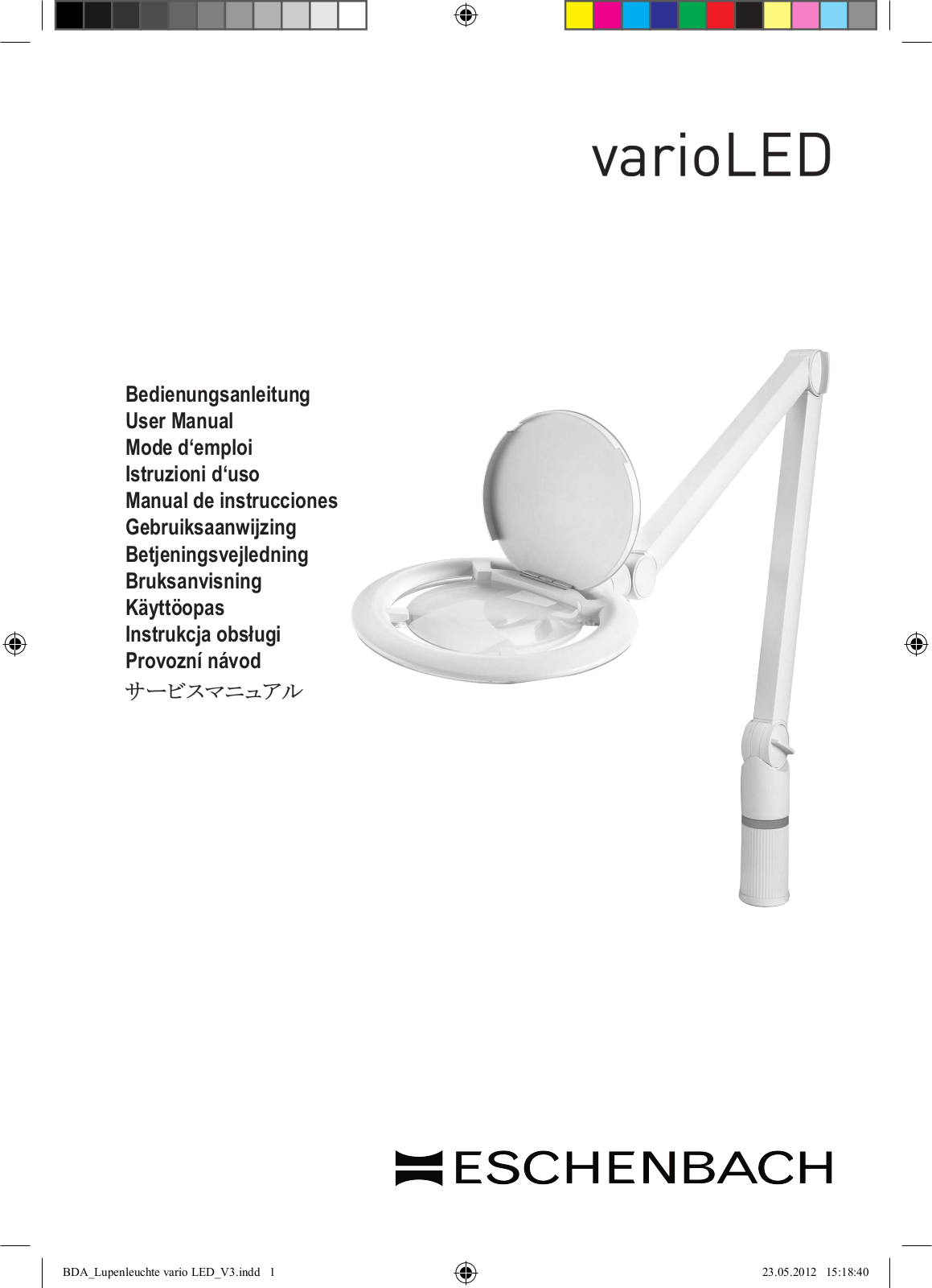 Eschenbach varioLED operation manual