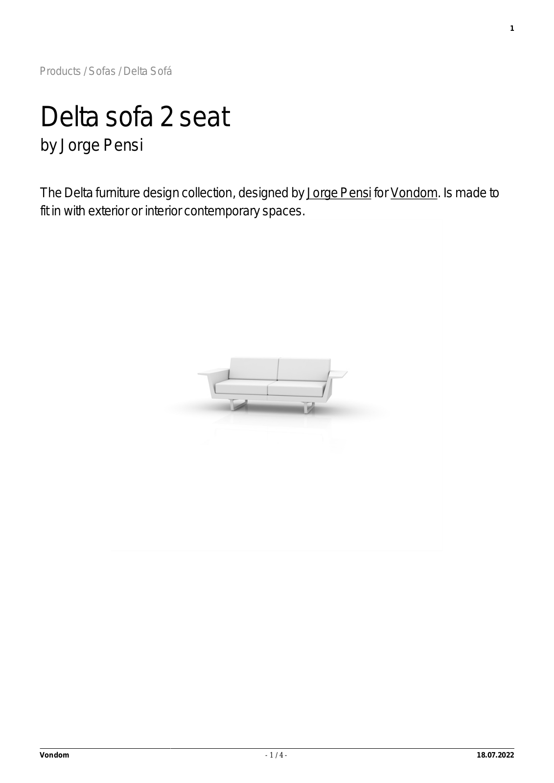 Vondom UCZW3217 Specifications - ManualMachine.com