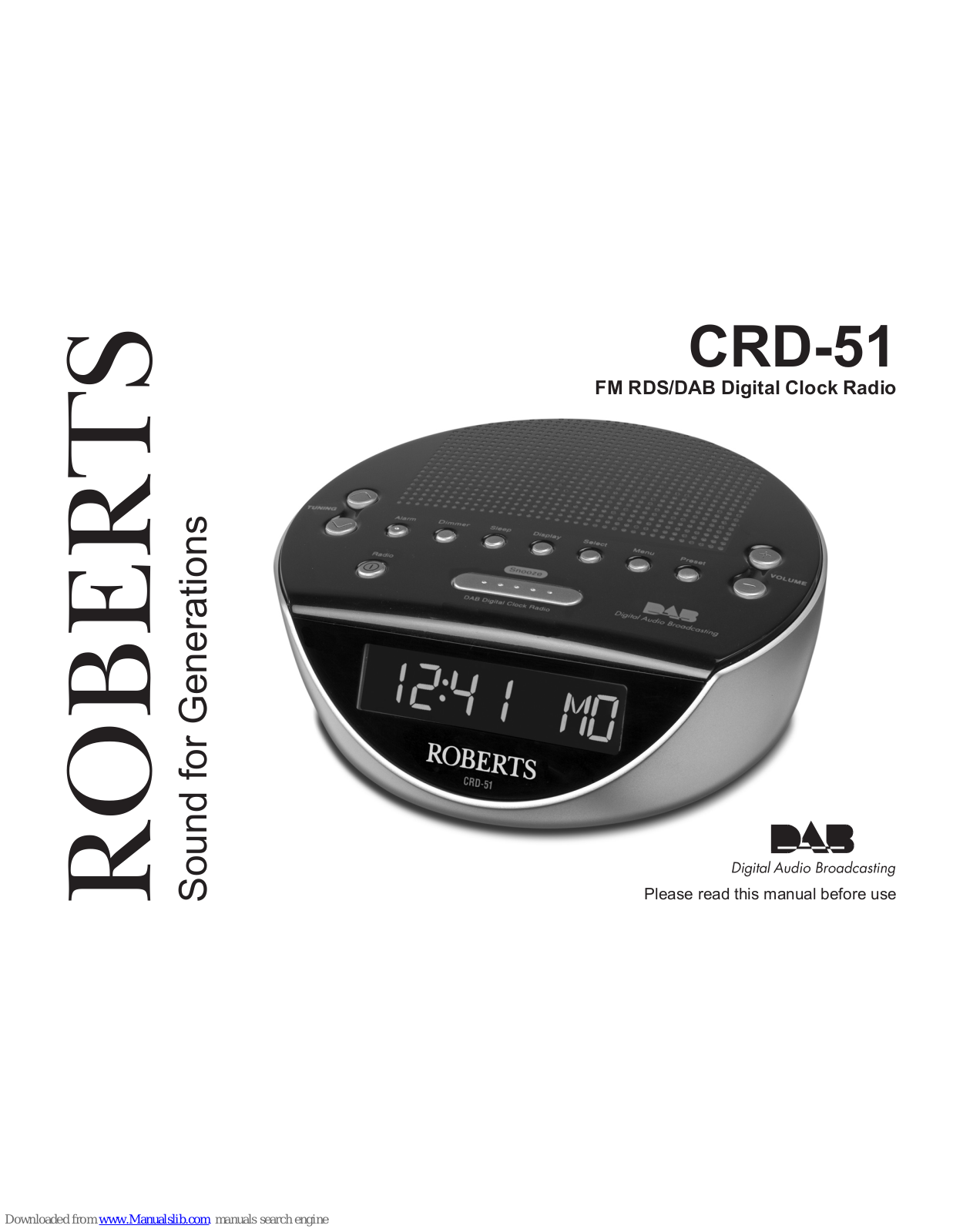 Roberts CRD-51 User Manual