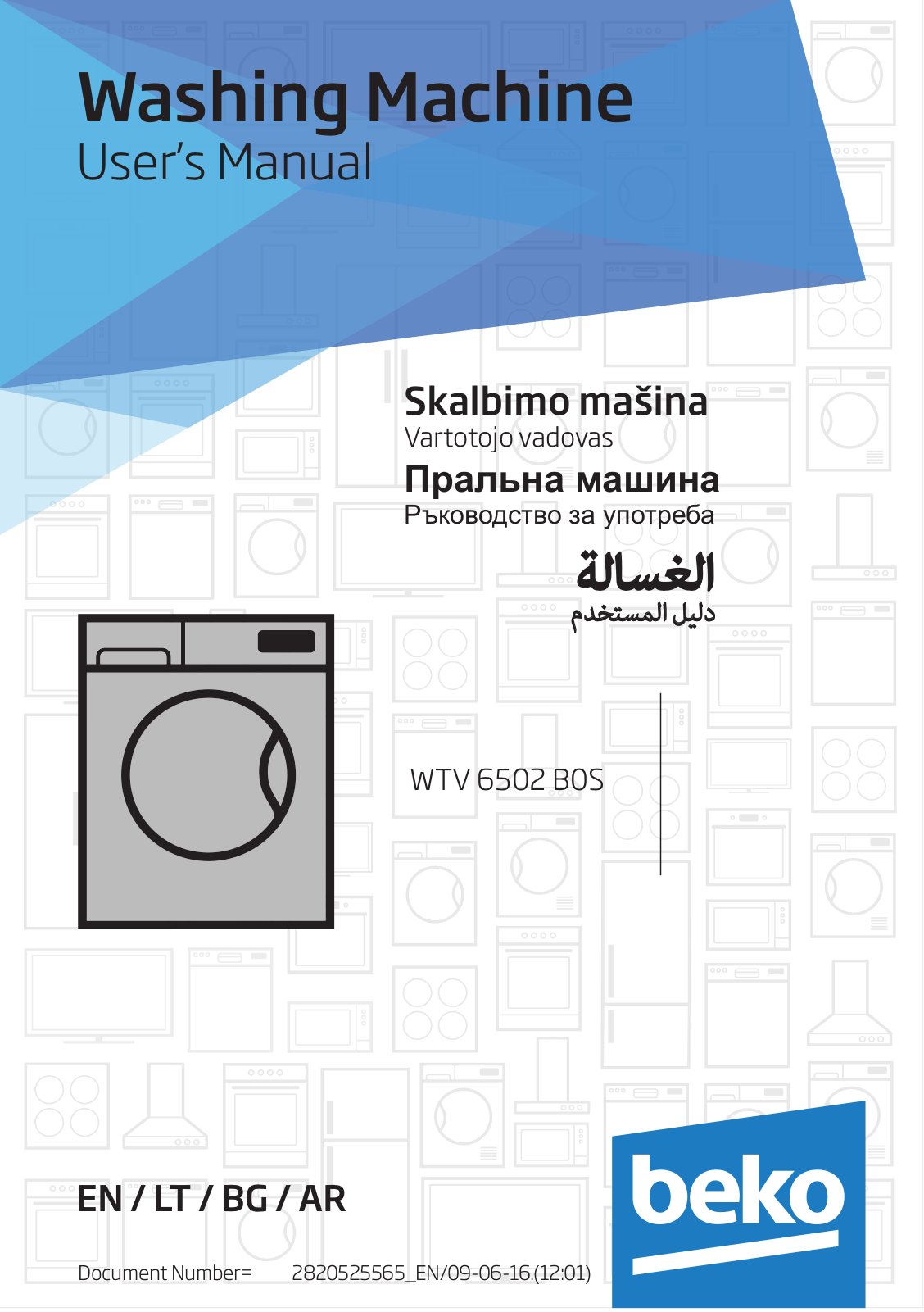 Beko WTV 6502 B0S User manual