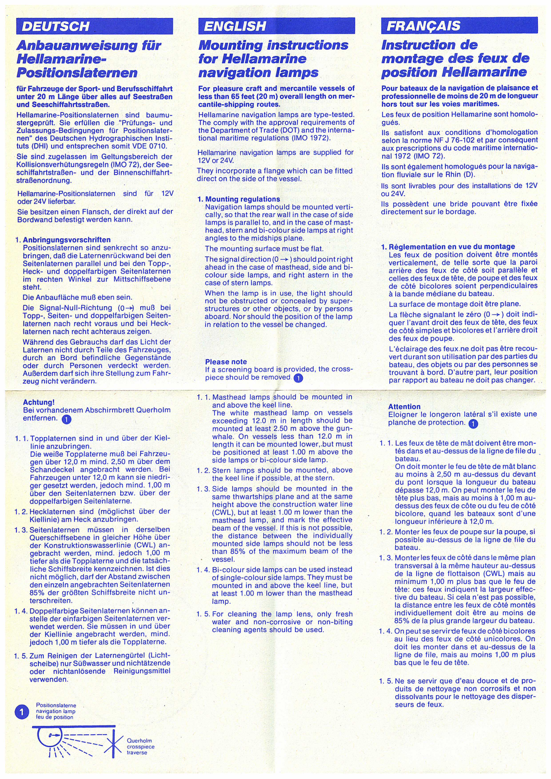 HELLA MARINE 8GA 003 488-12, 8GA 003 488-13, 8GA 003 488-30, BGA 003 488-31 User guide - ManualMachine.com