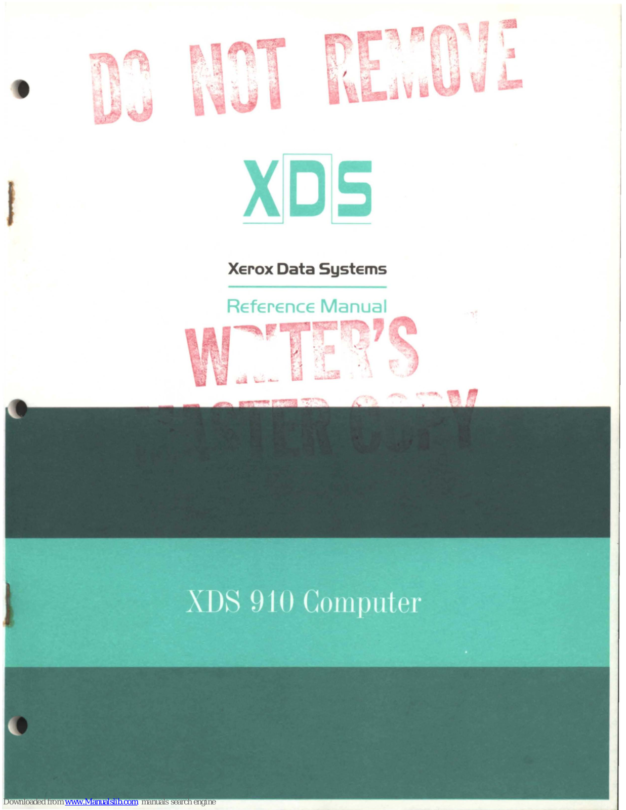 XDS 910 Reference Manual - ManualMachine.com